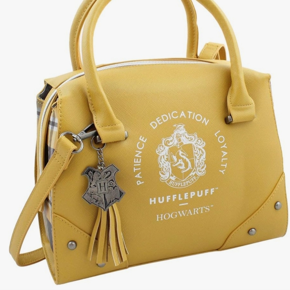 HARRY POTTER Hufflepuff Yellow Handbag AND matching wallet! Barely used